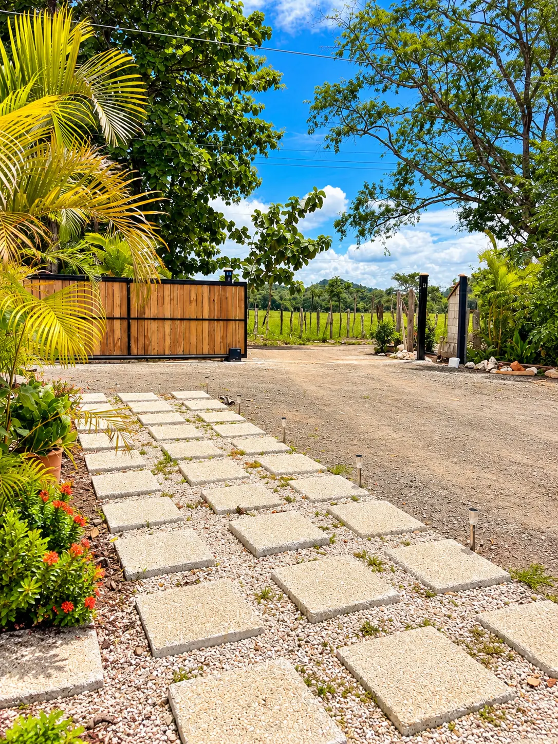 Private entrance to the property