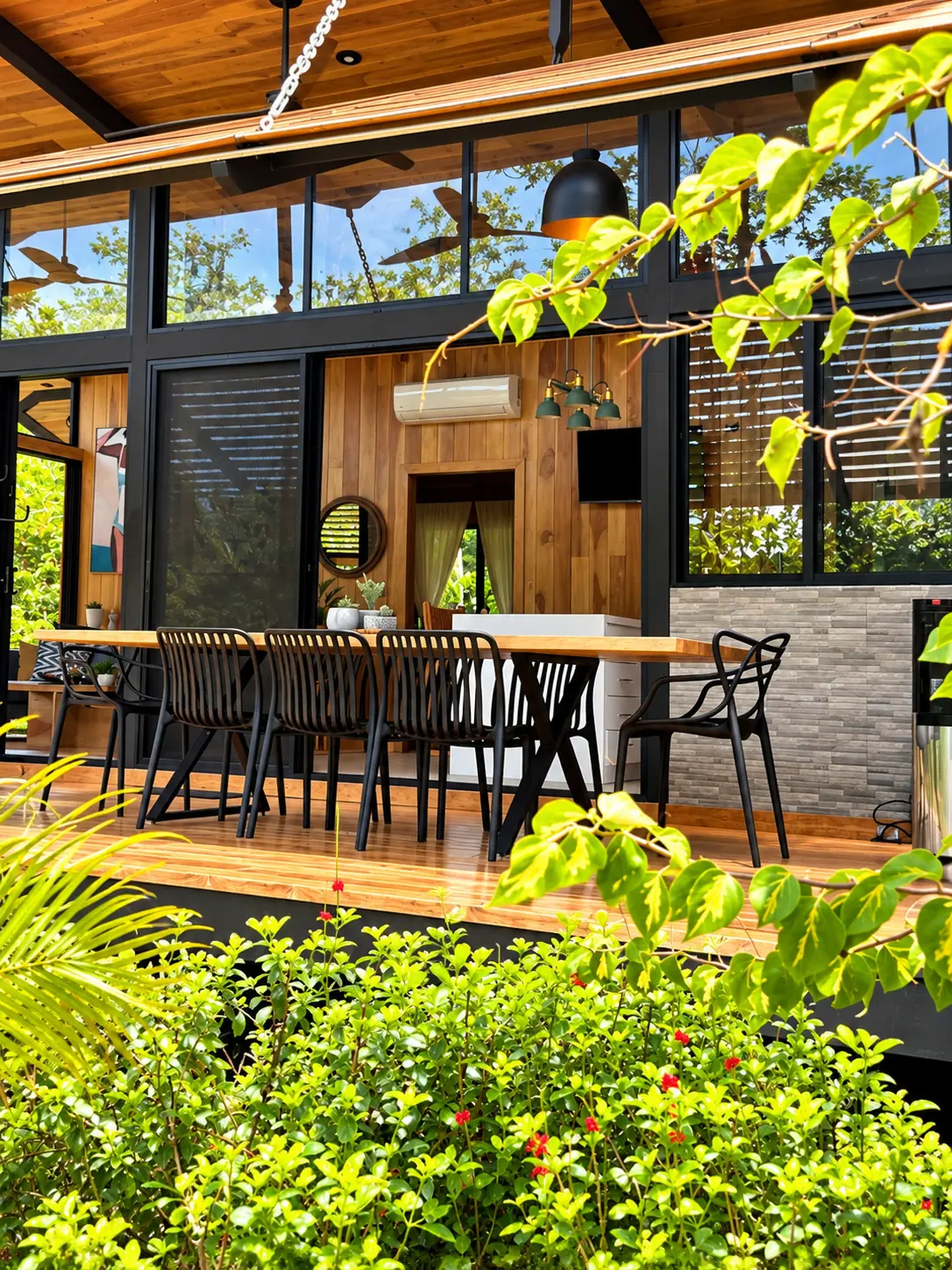 Deck and garden